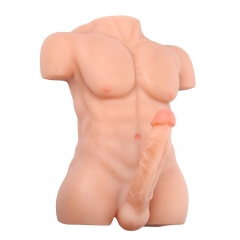 Silicone Sex Doll Male Body Torso for Women 3D Realistic Male Dildo