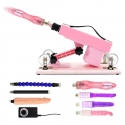 Pink Sex Machine Sex Toy With 7 Attachments Unisex Dildos
